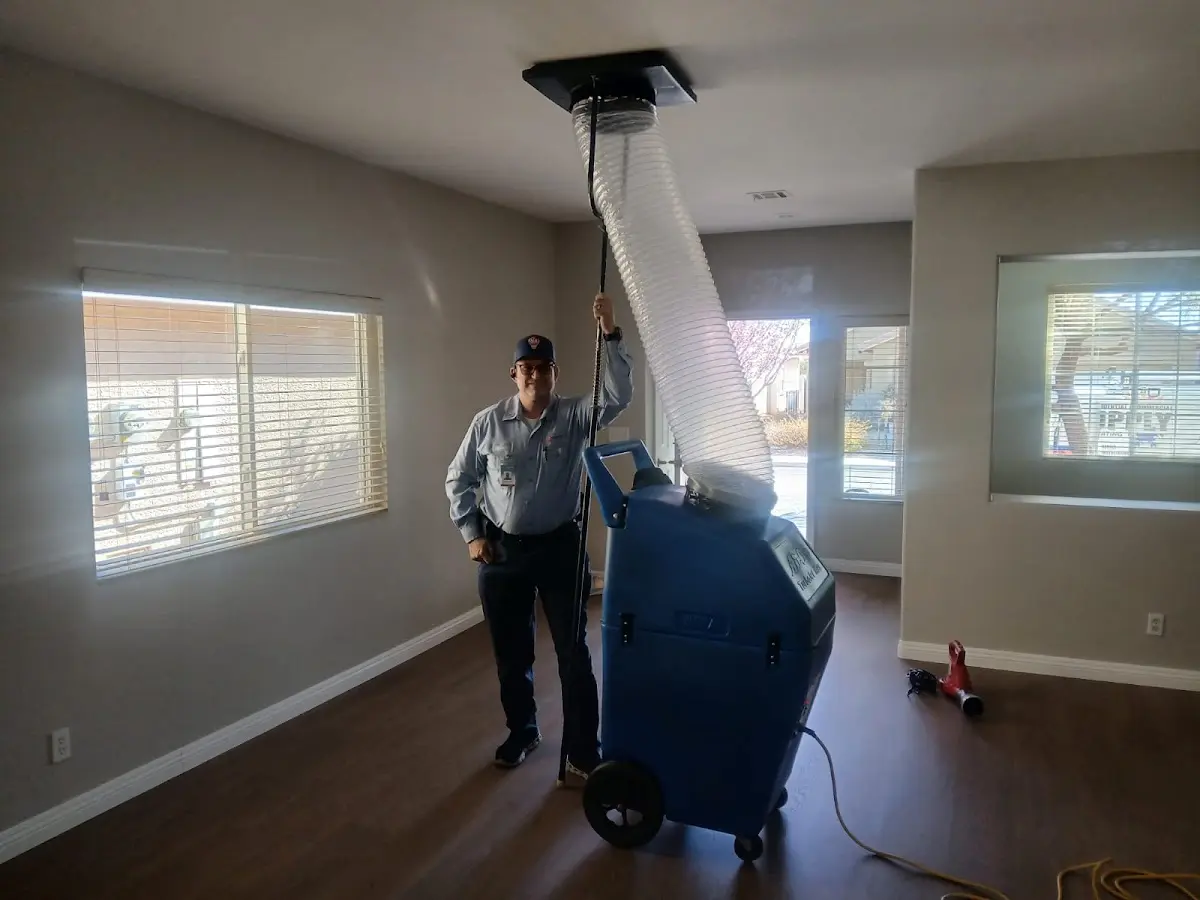 Professional Dryer Vent Cleaning work inside a Dudley home